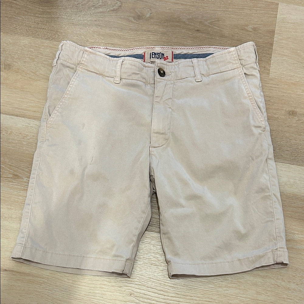 Benson - Cobb Studios Men's Tan Flat Front Shorts